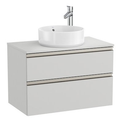Roca Gap-N szafka podumywalkowa 80 cm z 2 szufladami jasny szary mat A851501447