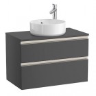 Roca Gap-N szafka podumywalkowa 80 cm z szufladą antracyt połysk A851501153