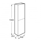 Roca Gap-N słupek wiszący 150 cm biały połysk A857427806