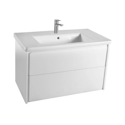 Roca Ronda Unik zestaw łazienkowy 60 cm z 2 szufladami biały połysk/biały mat A851461455