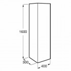 Roca Inspira słupek wiszący 160 cm prawy