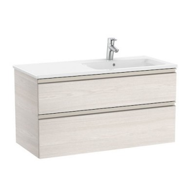 Roca Gap-N Unik zestaw łazienkowy 100 cm z 2 szufladami jesion nordic prawy A851482434