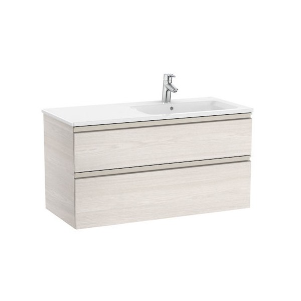 Roca Gap-N Unik zestaw łazienkowy 100 cm z 2 szufladami jesion nordic prawy A851482434