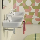 Catalano Sfera umywalka podwójna 125x48 cm 1125BSFD00