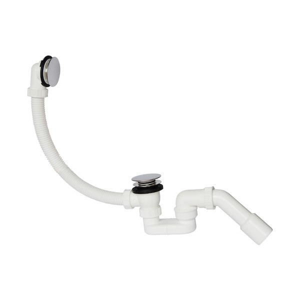 Roca przelew wannowy klik klak z syfonem chrom PD5000169