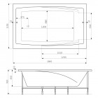 Roca Fantasy wanna prostokątna 185x115 cm A24T098000