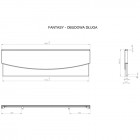 Roca Fantasy obudowa przednia do wanny 185 cm A25T039000