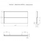 Roca Fantasy obudowa boczna do wanny 115 cm prawa A25T041000