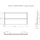 Roca Fantasy obudowa boczna do wanny 115 cm specjalna A25T042000