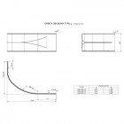Roca Orbita obudowa do wanny 140x100 cm prawa A25T066000