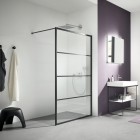 Kermi Walk-in XD ścianka wolnostojąca 90 cm czarny mat XDWW3090203PK