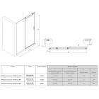 Roca Area drzwi prysznicowe 120 cm lewe AMP05L2012M