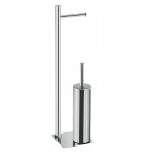 Gedy stojak na papier + szczotka WC chrom TR32