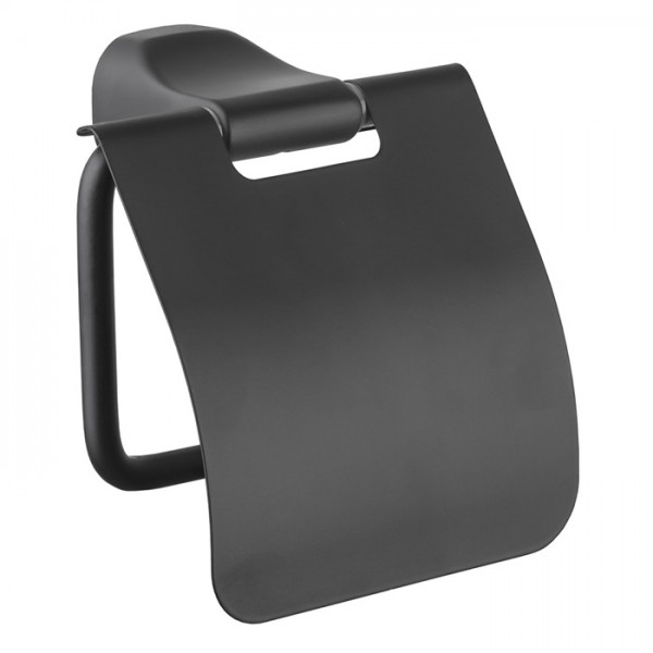 Gedy Stelvio uchwyt na papier z klapką czarny mat ST25/CZAR