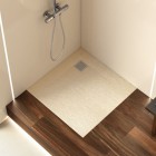 Roca Terran brodzik kwadratowy kompozytowy 90x90 cm kremowy AP0338438401500