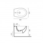 Catalano New Light bidet wiszący 52 cm 1BSLI00