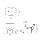 Catalano New Light bidet stojący 50 cm 1BILI00