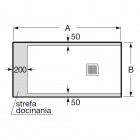 Roca Terran brodzik prostokątny kompozytowy 90x160 cm złamana biel AP0164038401090