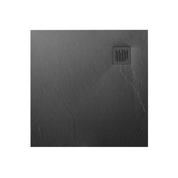 Roca Ignis brodzik kwadratowy kompozytowy 90x90 cm szary łupek AP70238438401200