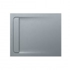Roca Aquos brodzik prostokątny kompozytowy 80x100 cm szary cement AP6013E832001300