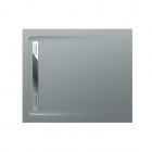 Roca Aquos brodzik prostokątny kompozytowy 80x100 cm szary cement AP6013E832001300