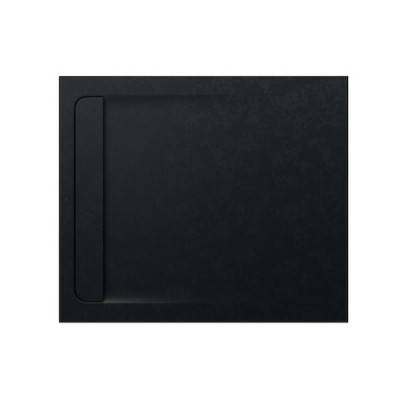 Roca Aquos brodzik prostokątny kompozytowy 80x100 cm czarny AP6013E832001400