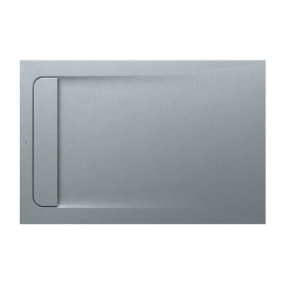 Roca Aquos brodzik prostokątny kompozytowy 80x120 cm szary cement AP6014B032001300