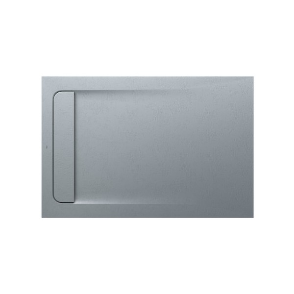 Roca Aquos brodzik prostokątny kompozytowy 80x120 cm szary cement AP6014B032001300