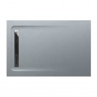 Roca Aquos brodzik prostokątny kompozytowy 80x120 cm szary cement AP6014B032001300