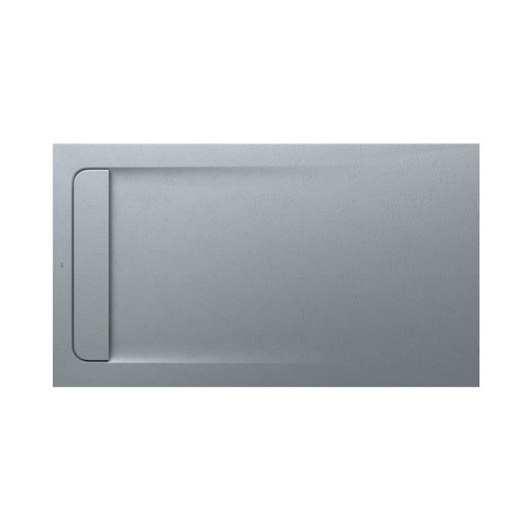 Roca Aquos brodzik prostokątny kompozytowy 80x140 cm szary cement AP60157832001300