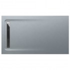 Roca Aquos brodzik prostokątny kompozytowy 80x140 cm szary cement AP60157832001300