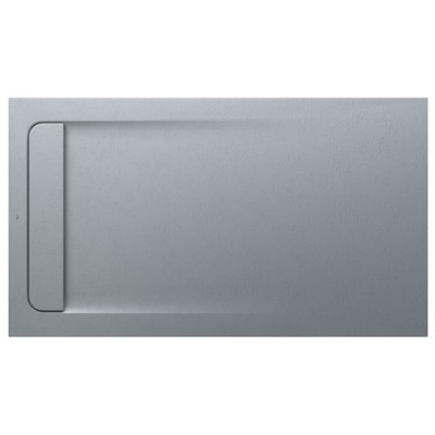 Roca Aquos brodzik prostokątny kompozytowy 80x140 cm szary cement AP60157832001300