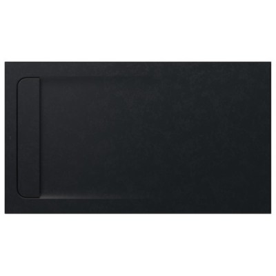 Roca Aquos brodzik prostokątny kompozytowy 80x140 cm czarny AP60157832001400