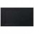 Roca Aquos brodzik prostokątny kompozytowy 80x140 cm czarny AP60157832001400