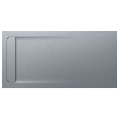 Roca Aquos brodzik prostokątny kompozytowy 80x160 cm szary cement AP60164032001300