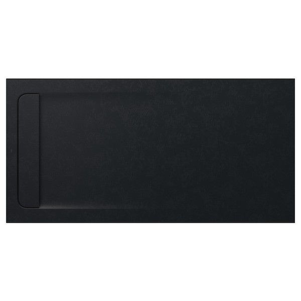 Roca Aquos brodzik prostokątny kompozytowy 80x160 cm czarny AP60164032001400