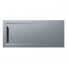 Roca Aquos brodzik prostokątny kompozytowy 80x180 cm szary cement AP60170832001300