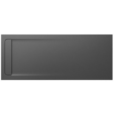 Roca Aquos brodzik prostokątny kompozytowy 80x200 cm szary łupek AP6017D032001200