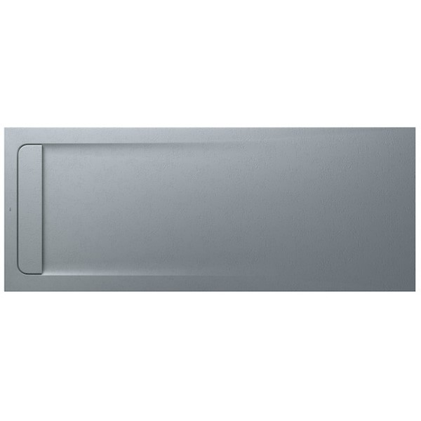 Roca Aquos brodzik prostokątny kompozytowy 80x200 cm szary cement AP6017D032001300