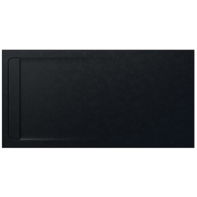 Roca Aquos brodzik prostokątny kompozytowy 100x200 cm czarny AP6017D03E801400