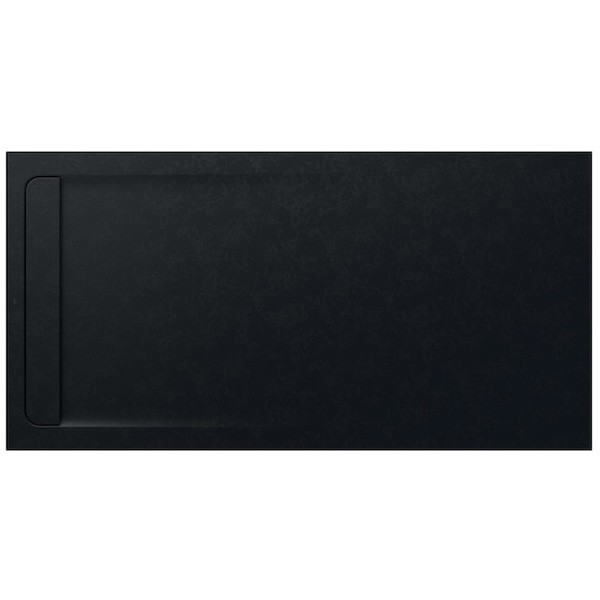 Roca Aquos brodzik prostokątny kompozytowy 100x200 cm czarny AP6017D03E801400