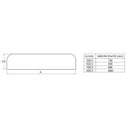 Roca Aquos osłona odpływu 80 cm dla brodzików Stonex A276356100