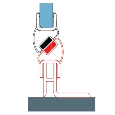 Sanswiss Zestaw montażowy drzwi do wnęki VANE50