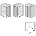 Sanswiss Cadura drzwi prysznicowe 80 cm prawe złoty CA31CD0801207