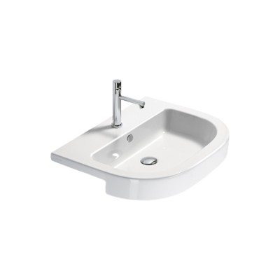 Catalano Zero Tondo umywalka półblatowa 65x46 cm 1LSZE00