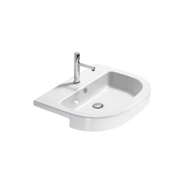 Catalano Zero Tondo umywalka półblatowa 65x46 cm 1LSZE00