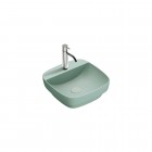 Catalano Green Lux umywalka wpuszczana 42x42 cm zielony mat 142GRLXNVS