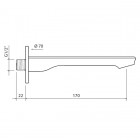 Vedo Otto wylewka wannowa 17 cm VBO8033