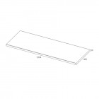 Elita Meble blat 160x46 cm dąb 166904