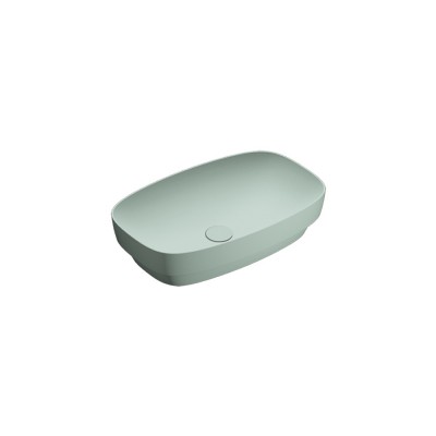 Catalano Green Lux umywalka wpuszczana 60x38 cm zielony mat 160AGRLXVS